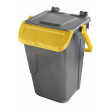 Bidone per raccolta differenziata 35 litri grigio con sportello basculante colorato - modello Ecology