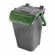 Bidone per raccolta differenziata 35 litri grigio con sportello basculante colorato - modello Ecology