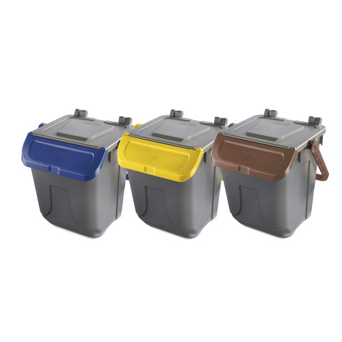 Set 3 bidoni 25 litri per raccolta...