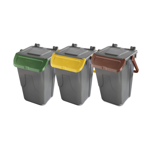 Set 3 bidoni 35 litri per raccolta...