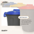 Bidone bicolor porta rifiuti 25 litri per raccolta differenziata - Modello Dusty