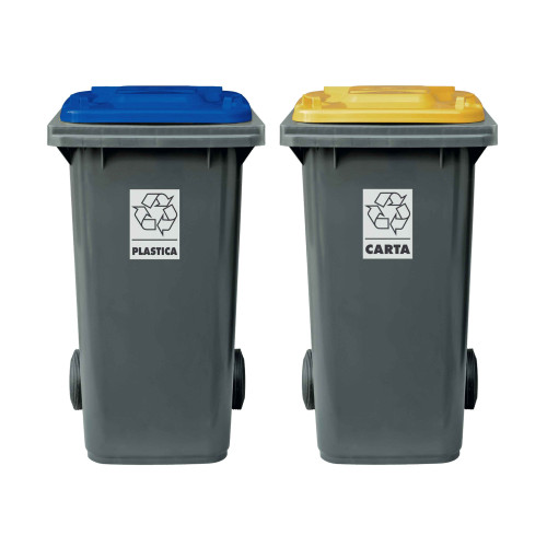 Set 2 bidoni 240 litri per raccolta...