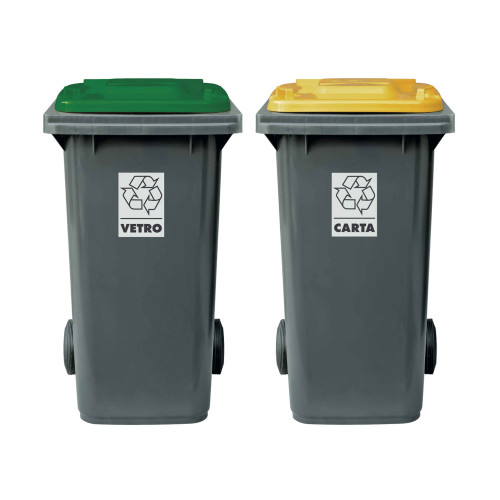 Set 2 bidoni 240 litri per raccolta...