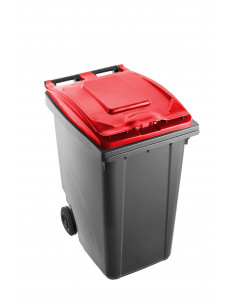 Bidone carrellato bicolor 360 litri per raccolta...