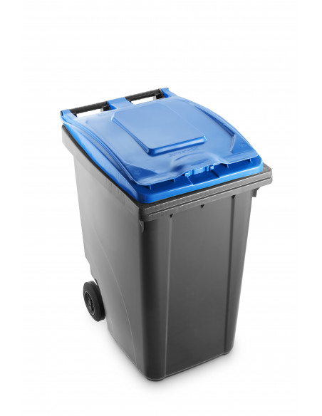 Bidone carrellato bicolor 360 litri per raccolta differenziata