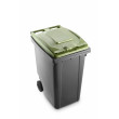 Bidone carrellato bicolor 360 litri per raccolta differenziata