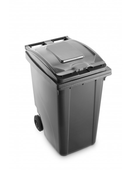 Bidone carrellato monocolore 360 litri per raccolta differenziata