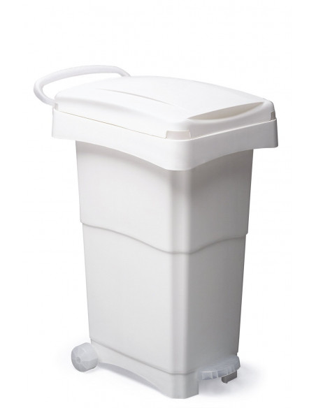 Bidone porta rifiuti 80 litri con pedale e ruote per raccolta differenziata - Modello Nello