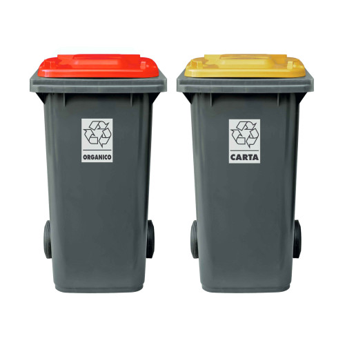 Set 2 bidoni 120 litri per raccolta...