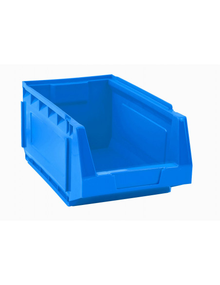 Set 7 contenitori in PEHD a bocca di lupo L 21,2 x H 16,5 x P 34,5 cm