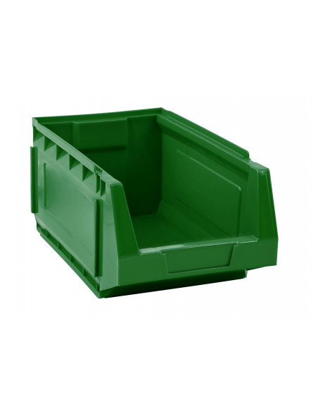 Set 7 contenitori in PEHD a bocca di lupo L 21,2 x H 16,5 x P 34,5 cm