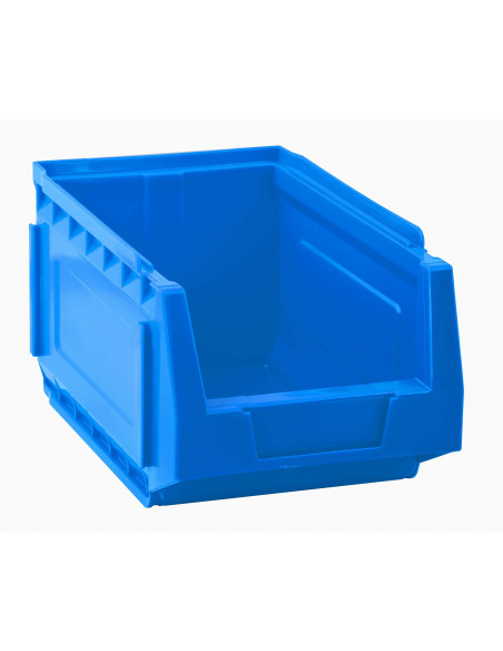 Set 9 contenitori in PEHD a bocca di lupo L 15 x H 12,5 x P 24 cm