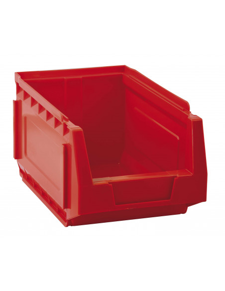 Set 9 contenitori in PEHD a bocca di lupo L 15 x H 12,5 x P 24 cm