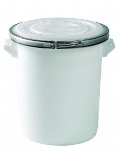 Bidone 75 litri con coperchio e chiusura ad anello idoneo...