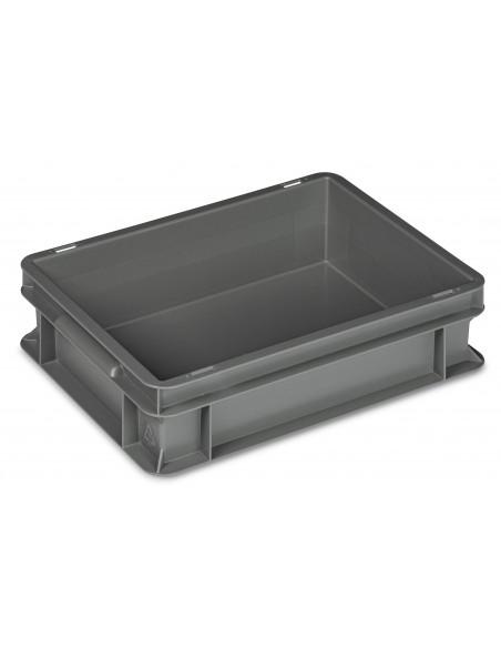Cassa serie Europa 40x30 - H 10 cm - colore grigio - per uso industriale 