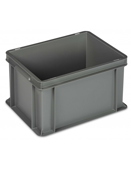 Cassa serie Europa 40x30 - H 22 cm - colore grigio - per uso industriale 