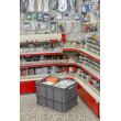 Cassa serie Europa 60x40 - H 10 cm - colore grigio - per uso industriale 