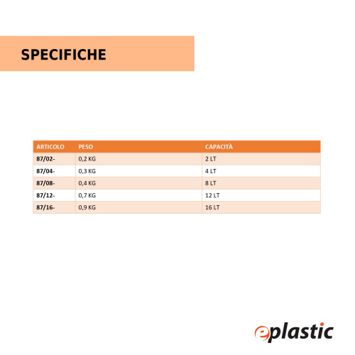 Innaffiatoio in PEHD con riserva d'acqua 4...