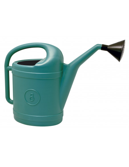 Innaffiatoio in PEHD con riserva d'acqua 8 litri e diffusore a doccia