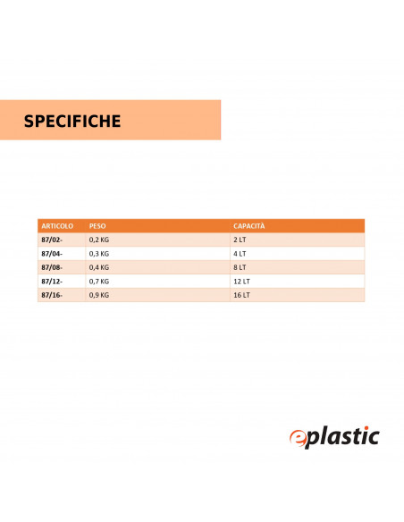 Innaffiatoio in PEHD con riserva d'acqua 12 litri e diffusore a doccia