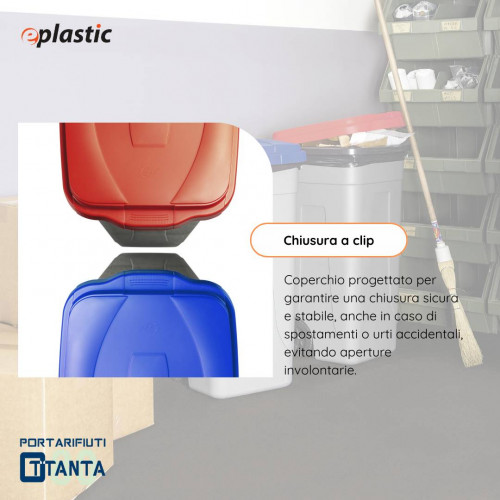 Set 2 bidoni 80 litri per raccolta...