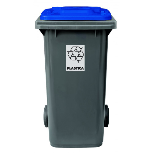 Bidone carrellato bicolor 120 litri per...