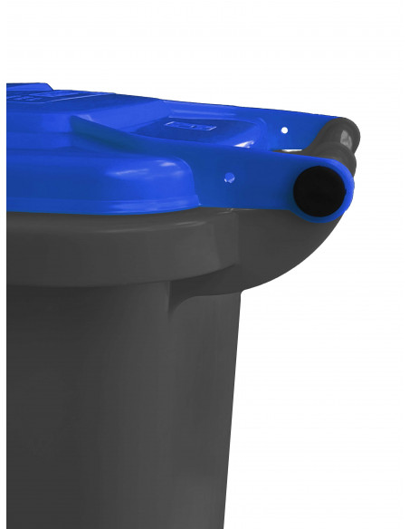 Bidone carrellato bicolor 120 litri per raccolta differenziata