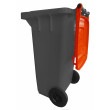 Bidone carrellato bicolor 120 litri per raccolta differenziata