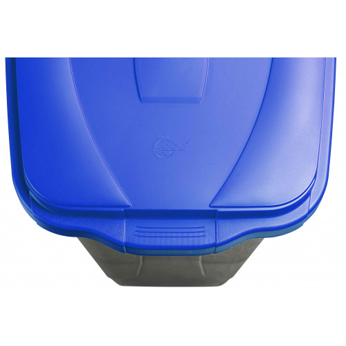 Bidone 100 litri bicolor con ruote per raccolta...