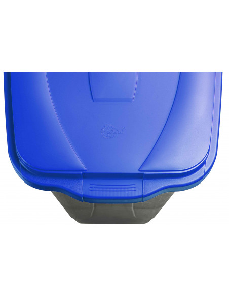 Bidone 100 litri bicolor con ruote per raccolta differenziata