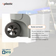 Bidone 100 litri bicolor con ruote per raccolta differenziata