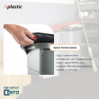Bidone 100 litri bicolor con ruote per raccolta differenziata