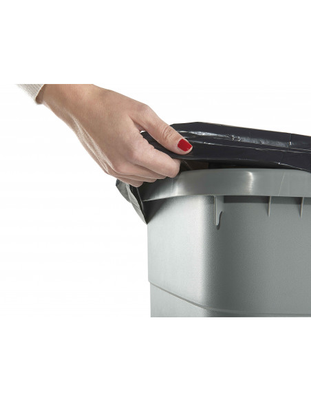 Bidone 100 litri bicolor con ruote per raccolta differenziata