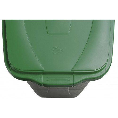 Bidone 100 litri bicolor con ruote per raccolta...