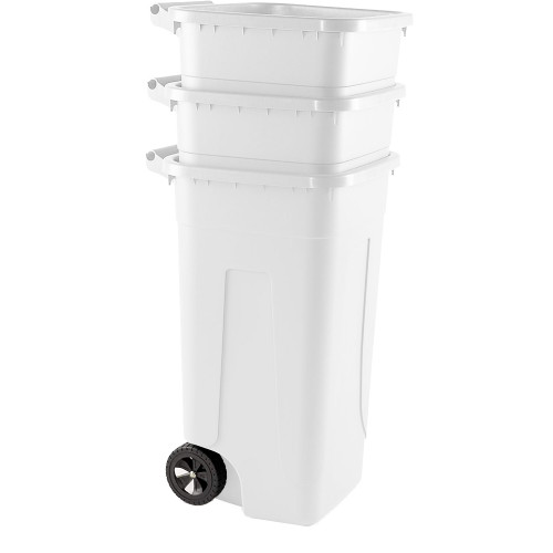 Bidone 80 litri con ruote per raccolta...