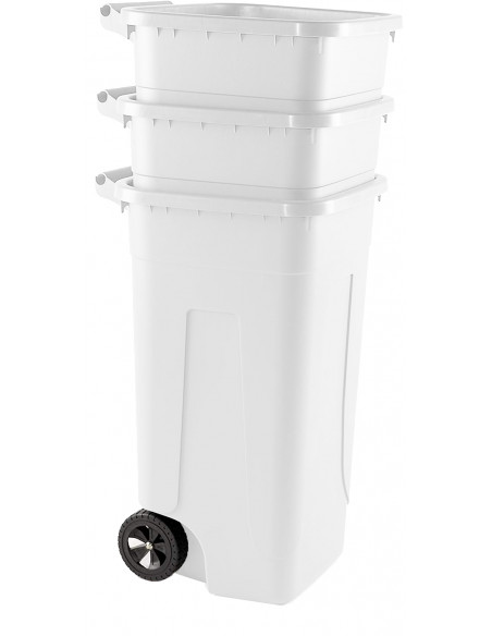 Bidone 80 litri con ruote per raccolta differenziata