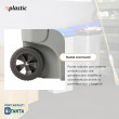 Bidone 80 litri con ruote per raccolta differenziata