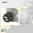 Bidone 80 litri con ruote per raccolta differenziata