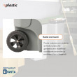 Bidone 80 litri con ruote per raccolta differenziata