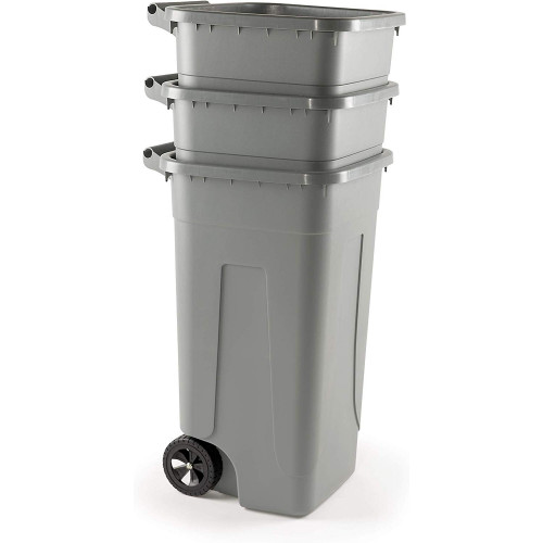 Bidone 80 litri con ruote per raccolta...