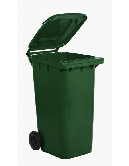Bidone carrellato monocolore 240 litri per raccolta differenziata