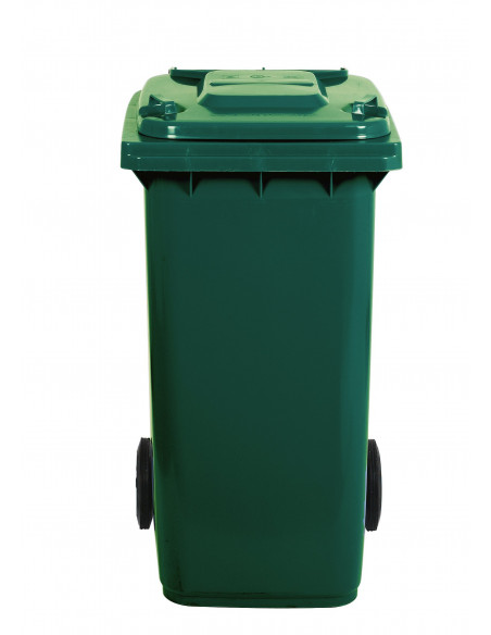 Bidone carrellato monocolore 240 litri per raccolta differenziata