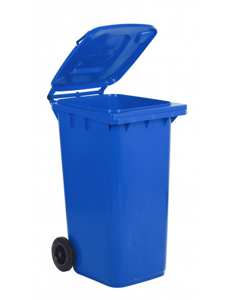 Bidone carrellato monocolore 240 litri per raccolta differenziata