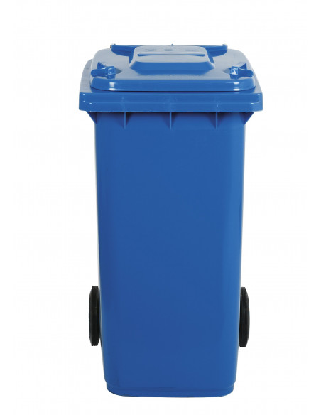 Bidone carrellato monocolore 240 litri per raccolta differenziata