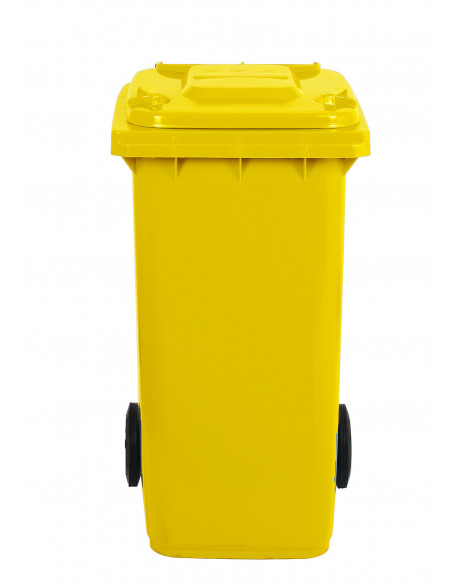 Bidone carrellato monocolore 240 litri per raccolta differenziata
