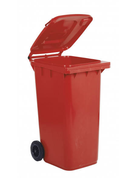 Bidone carrellato monocolore 240 litri per raccolta differenziata