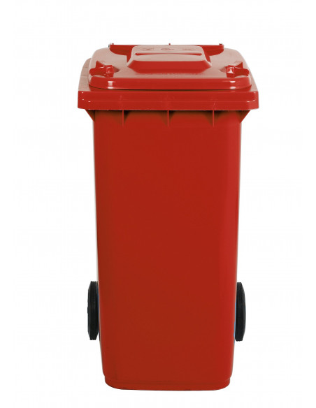 Bidone carrellato monocolore 240 litri per raccolta differenziata