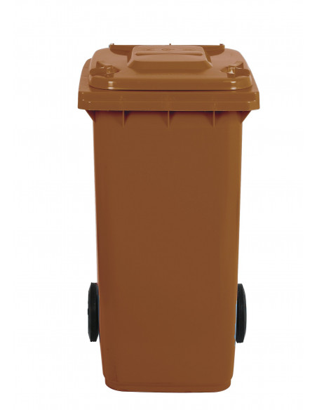 Bidone carrellato monocolore 240 litri per raccolta differenziata