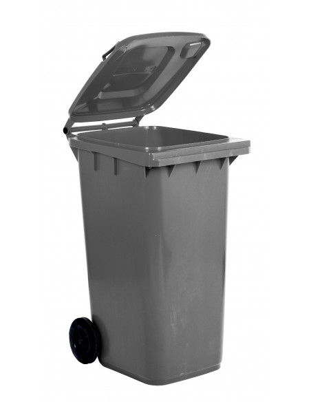 Bidone carrellato monocolore 240 litri per raccolta differenziata