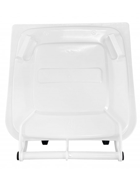 Bidone carrellato monocolore 240 litri per raccolta differenziata